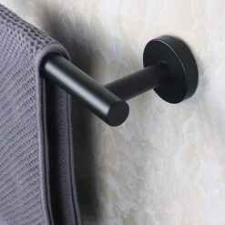 NearMoon Bathroom Towel Bar, Bath Accessories Thicken Stainless Steel Shower Towel Rack For Bathroom, Towel Holder Wall Mounted (Matte Black, 18 Inch) 21 NearMoon Bathroom Towel Bar, Bath Accessories Thicken Stainless Steel Shower Towel Rack For Bathroom, Towel Holder Wall Mounted (Matte Black, 18 Inch) -Moen Shop 51x08kHCJsL