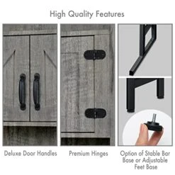 Stephan Roberts Washer Or Over The Toilet Storage Cabinet W/Height Adjustable Shelf Laundry Room/Bathroom Organizer, 2-Door Freestanding Rack Space Saver, Grey -Moen Shop 51x5LreL7EL