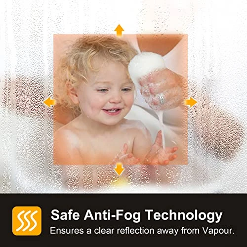 Benime 24×32 Inch LED Backlit Mirror Bathroom, 2023 Upgraded Brightness Dimmable LED Mirror For Bathroom With Anti-Fog, Stepless Colors, Smart Vanity Bathroom Mirror With Lights, Light Mirror For Gift 6 Benime 24×32 Inch LED Backlit Mirror Bathroom, 2023 Upgraded Brightness Dimmable LED Mirror For Bathroom With Anti-Fog, Stepless Colors, Smart Vanity Bathroom Mirror With Lights, Light Mirror For Gift - Image 4