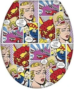 WENKO Toilet Seat Orchid-rustproof Stainless Steel Mounting, 37.5 X 44.5 X 10 Cm, Multicolor -Moen Shop 61xccyoRfxL. AC